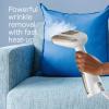 imageConair Handheld Garment Steamer for Clothes Turbo ExtremeSteam 1875W Fabric Steamer Portable Handheld Design Strong Penetrating Steam WhiteChampagneWhite