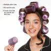 imageConair Heatless Curlers 31 Count  Heatless Curls Overnight Assorted Sizes  Self Grip Hair Rollers  Hair Styling Tools  Black ampamp Gray  wStorage CasePink  Grey  Purple
