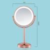 imageConair Lighted Makeup Mirror LED Vanity Mirror 1X10X Magnifying Mirror Double Sided Battery Operated in Rose GoldRose Gold 1X10X Magnification