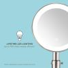 imageConair Lighted Makeup Mirror LED Vanity Mirror 1X5X Magnifying Mirror with Adjustable Telescoping Corded in Brushed NickelAdjustable Height