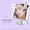 imageConair Lighted Makeup Mirror LED Vanity Mirror 1X5X Magnifying Mirror with Adjustable Telescoping Corded in Brushed NickelGet Ready Mirror with Phone Holder