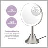imageConair Lighted Makeup Mirror LED Vanity Mirror 1X5X Magnifying Mirror with Adjustable Telescoping Corded in Brushed NickelHandheld Vanity Mirror with Removal Base
