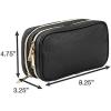 imageConair Makeup Bag  Travel Toiletry Bag  Cosmetic Bag  Toiletry Bag for Women  Double Zip Organizer  Tropical PrintBlack