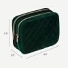 imageConair Makeup Bag  Travel Toiletry Bag  Cosmetic Bag  Toiletry Bag for Women  Double Zip Organizer  Tropical PrintEvergreen