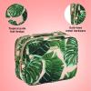 imageConair Makeup Bag  Travel Toiletry Bag  Cosmetic Bag  Toiletry Bag for Women  Double Zip Organizer  Tropical PrintPink Palm
