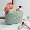 imageConair Makeup Bag  Travel Toiletry Bag  Cosmetic Bag  Toiletry Bag for Women  Double Zip Organizer  Tropical PrintSage Green