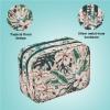imageConair Makeup Bag  Travel Toiletry Bag  Cosmetic Bag  Toiletry Bag for Women  Double Zip Organizer  Tropical PrintTropical