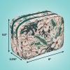 imageConair Makeup Bag  Travel Toiletry Bag  Cosmetic Bag  Toiletry Bag for Women  Double Zip Organizer  Tropical PrintTropical