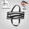 imageConair Makeup Bag  Travel Toiletry Bag  Cosmetic Bag  Toiletry Bag for Women Perfect for Vacations  Weekender Shape  Clear PVC with Black Trim1 Count Pack of 1