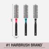 imageConair Style ampamp Volumize Metal Round hair brush  Blow Drying brush  Hairbrush for Short Hair Length  Color at random 1 Count