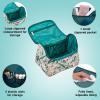 imageConair Travel Makeup Bag Large Toiletry and Cosmetic Bag with Internal Organizer Perfect for Weekend Getaways or Long Vacations Weekender Shape in Tropical Print