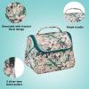 imageConair Travel Makeup Bag Large Toiletry and Cosmetic Bag with Internal Organizer Perfect for Weekend Getaways or Long Vacations Weekender Shape in Tropical Print