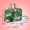 imageConair Travel Toiletry Bag  Makeup Bag  Cosmetic Bag Travel Makeup BagPink Palm