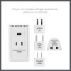 imageConair Universal Travel Adapter with USB European Plug Adapter with Surge Protection AllinOne Travel Adapter Worldwide6 Piece Set