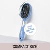 imageConair Velvet Touch oval cushion hair brush  Travel Hairbrush Detangling  curly or straight styles  detangler brushes  women or men  Blush PinkSky Blue