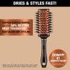 imageConair Vented Copper Collection Round Brush for Blow Drying and Styling  Quick Blow Dry BrushVented Oval