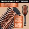 imageConair Vented Copper Collection Round Brush for Blow Drying and Styling  Quick Blow Dry BrushVented Oval