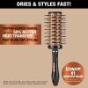 imageConair Vented Copper Collection Round Brush for Blow Drying and Styling  Quick Blow Dry BrushVented Round