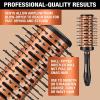 imageConair Vented Copper Collection Round Brush for Blow Drying and Styling  Quick Blow Dry BrushVented Round