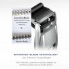 imageConairMAN Beard Trimmer for Men for Face and Mustache WetDry Beard and Stubble Trimmer Flex Contouring Head with 15 Precise Settings and PremiumGrey Pack of 3