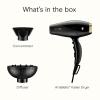 imageInfiniti PRO CONAIR ArteBella Hair Dryer Italian Performance Blow Dryer with Diffuser and Concentrator Attachments Luxurious Experience and UltraFast Drying Power 6 HeatSpeed Settings Black