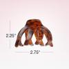 imageScunci by Conair jaw claw clips  hair accessories for women  claw clips for thick hair  claw clip  Octopus Clip  Tortoise Brown ampamp Black  2 CountBrown  Black