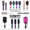 imageThe Knot Dr hair brush by Conair  Detangling hair brush  Removes Knots and Tangles in wet or dry hair  curly hair brush  PurpleBlackWhite Floral
