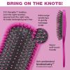 imageThe Knot Dr hair brush by Conair  Detangling hair brush  Removes Knots and Tangles in wet or dry hair  curly hair brush  PurpleHot Pink