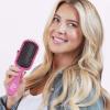 imageThe Knot Dr hair brush by Conair  Detangling hair brush  Removes Knots and Tangles in wet or dry hair  curly hair brush  PurpleHot Pink