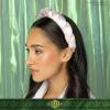 imageWicked Elphaba Satin Twisted Spa Headband  Makeup Headband  Scunci by ConairGlinda Pink