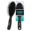 imageCONAIR Men Hair Brush Mens Detangler Brush for Everyday Brushing and All Hair Types Flexible Cushion Base with BallTipped Bristles Wont Snag or Pull BlackBlack