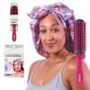 imageCONAIR x Tamera Mowry Collection Smoothing Brush and 3 in 1 Comb Set slick back hairbrush to smooth flyaways  perfect to section or tease hair  sleek ponytail bun  2 piece bundleBlue Swirl Bonnet w Brush