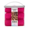 imageConair Heatless Curlers 31 Count  Heatless Curls Overnight Assorted Sizes  Self Grip Hair Rollers  Hair Styling Tools  Black ampamp Gray  wStorage CaseHot Pink