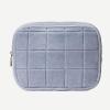 imageConair Makeup Bag  Travel Toiletry Bag  Cosmetic Bag  Toiletry Bag for Women  Double Zip Organizer  Tropical PrintFrosty Blue