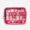 imageConair Makeup Bag  Travel Toiletry Bag  Cosmetic Bag  Toiletry Bag for Women  Double Zip Organizer  Tropical PrintGlinda Pink