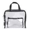 imageConair Makeup Bag  Travel Toiletry Bag  Cosmetic Bag  Toiletry Bag for Women Perfect for Vacations  Weekender Shape  Clear PVC with Black Trim1 Count Pack of 1