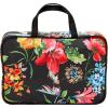 imageConair Travel Toiletry Bag  Makeup Bag  Cosmetic Bag Travel Makeup BagBlack Floral