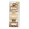 imageScunci by Conair Hair 3inch claw clips  hair accessories for women  Ideal for all hair types  trendy hair accessories  Beige Black Green 3 CountLight Taupe and Blonde