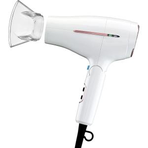 imageConair Hair Dryer Worldwide Travel Hair Dryer with Smart Voltage Technology and Folding Handle Includes ConcentratorWhite