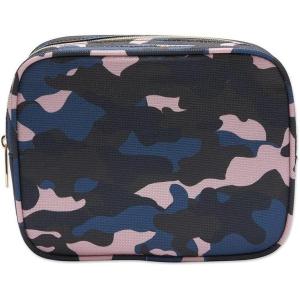 imageConair Makeup Bag  Travel Toiletry Bag  Cosmetic Bag  Toiletry Bag for Women  Double Zip Organizer  Tropical PrintBlue  Pink  Black Camo