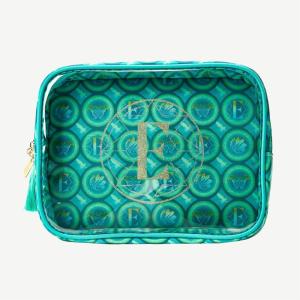 imageConair Makeup Bag  Travel Toiletry Bag  Cosmetic Bag  Toiletry Bag for Women  Double Zip Organizer  Tropical PrintElphaba Green