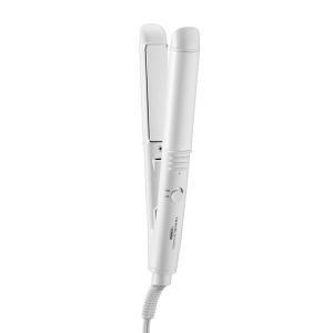 imageConair Travel Flat Iron Portable Hair Straightener Mini 12 Inch Ceramic Flat Iron with Storage in White by Travel Smart