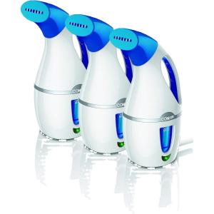 imageConair Travel Steamer for Clothes  Mini Garment Steamer Fabric Steamer in Green by Travel Smart  Packable in Carry On Luggage  Dual VoltageWhite  Blue