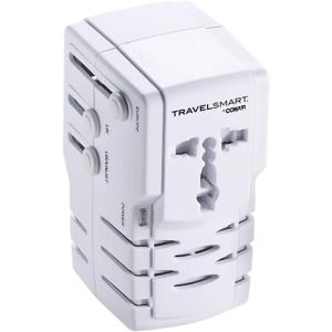 imageConair Universal Travel Adapter with USB European Plug Adapter with Surge Protection AllinOne Travel Adapter Worldwide1 Piece Set