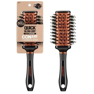 imageConair Vented Copper Collection Round Brush for Blow Drying and Styling  Quick Blow Dry BrushVented Oval