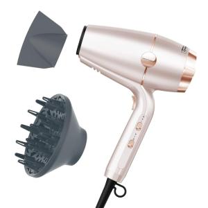 imageINFINITI PRO CONAIR SmoothWrap Hair Dryer Blow Dryer with Diffuser and Concentrator Attachments Advanced Plasma and Ceramic Technology for Less Frizz More Volume and Body MintPink Champagne