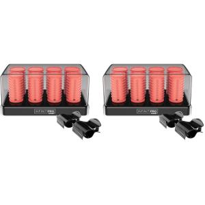 imageINFINITIPRO BY CONAIR Color Changing Hot Rollers for Long Medium and All Hair  Hair Curler  Hair Roller Clips Included  1 12inch and 1 14inch Rollers1 Count Pack of 2