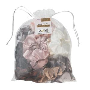 imageScunci by Conair Comfy Knit ampamp Sherpa Scrunchie  hair accessories  hair accessories for women  Assorted Colors 25 CountSilk Assorted