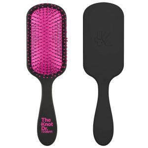 imageThe Knot Dr hair brush by Conair  Detangling hair brush  Removes Knots and Tangles in wet or dry hair  curly hair brush  PurpleBlack