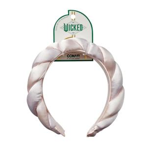 imageWicked Elphaba Satin Twisted Spa Headband  Makeup Headband  Scunci by ConairGlinda Pink